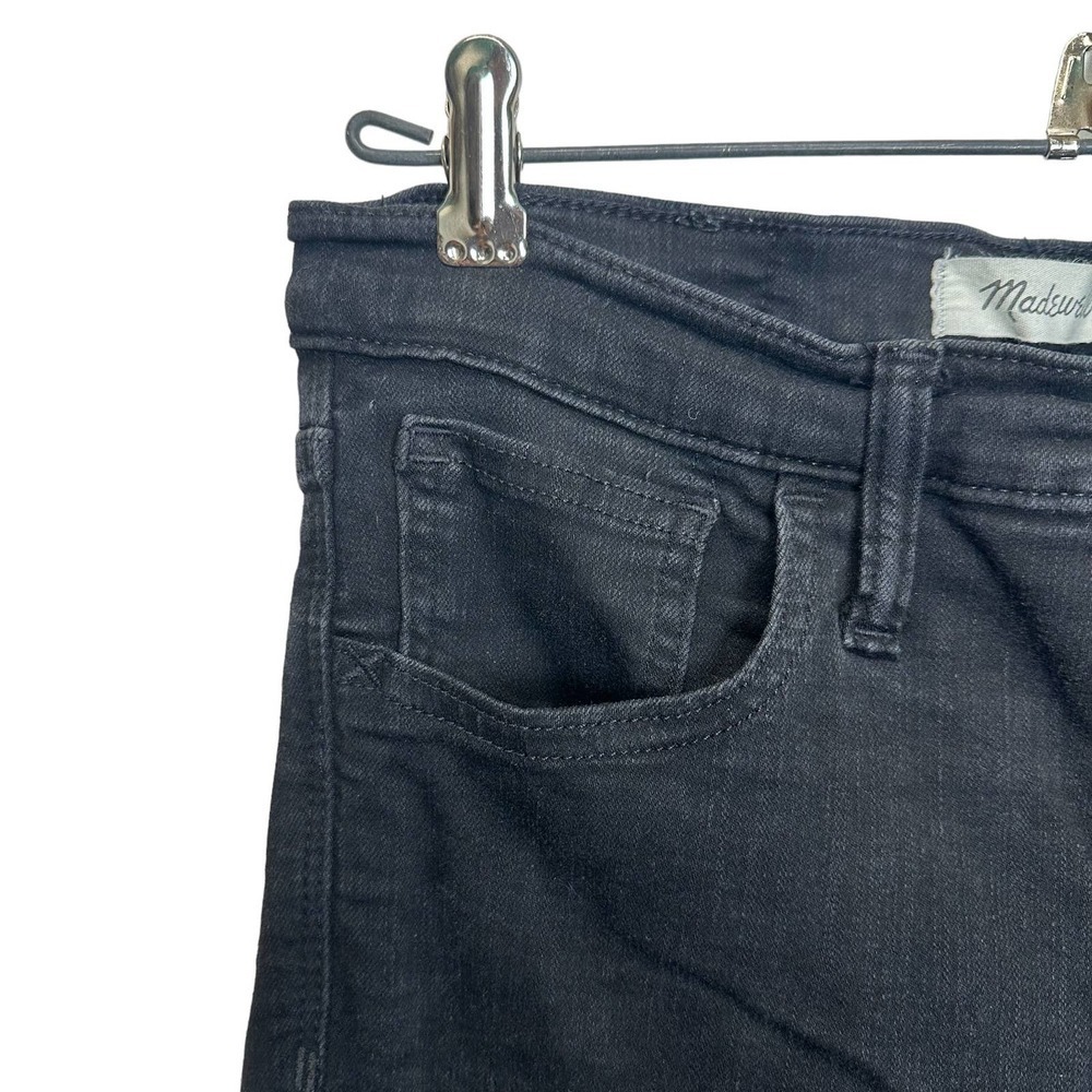 Madewell Mid-rise Jeans Women’s sz. 27 Black Bennet Wash Roadtripper Skinny - Picture 2 of 12